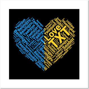 I Love TXT Wordcloud Posters and Art